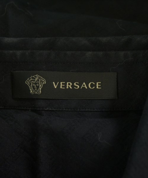 VERSACE（ヴェルサーチ）カジュアルシャツ 黒 サイズ:37(XS位) メンズ/2200656235087