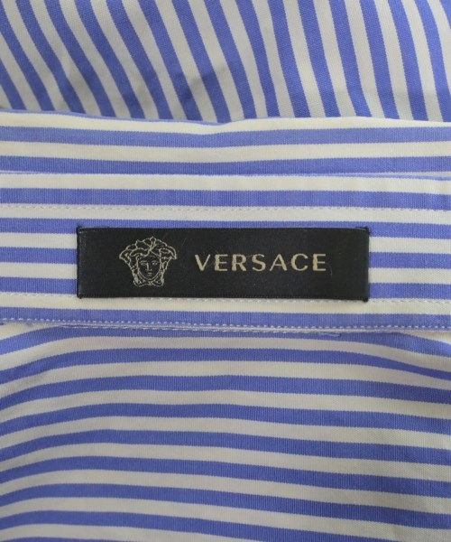VERSACE（ヴェルサーチ）ドレスシャツ 青 サイズ:37(XS位) メンズ/2200656235100