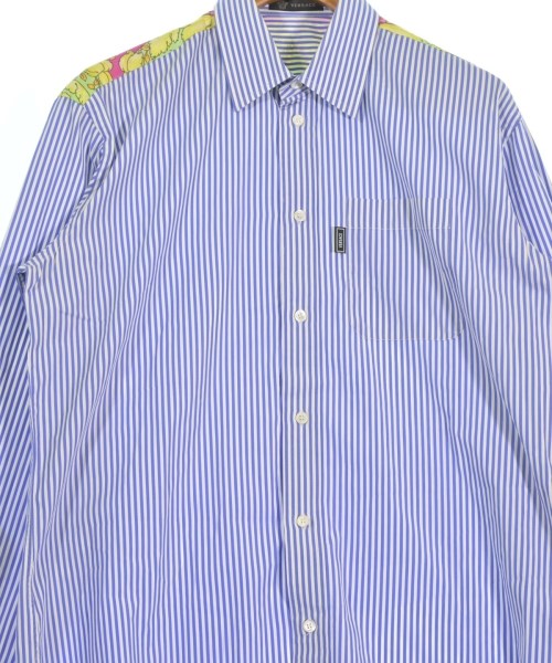 VERSACE（ヴェルサーチ）ドレスシャツ 青 サイズ:37(XS位) メンズ/2200656235100
