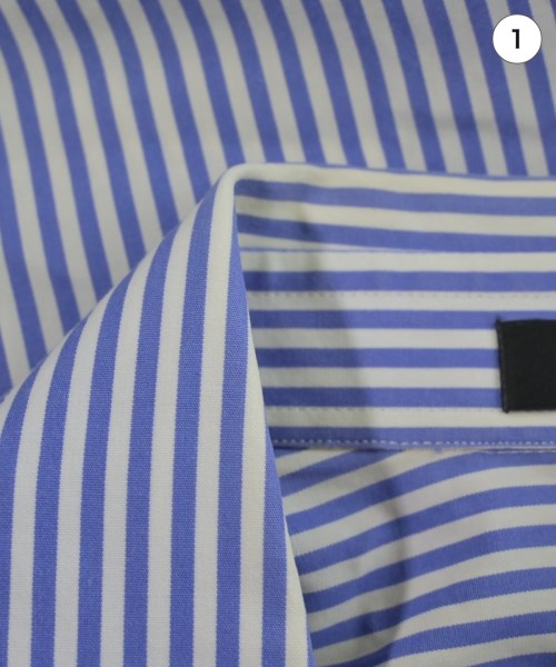 VERSACE（ヴェルサーチ）ドレスシャツ 青 サイズ:37(XS位) メンズ/2200656235100