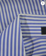 VERSACE（ヴェルサーチ）ドレスシャツ 青 サイズ:37(XS位) メンズ/2200656235100