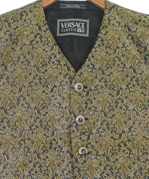 VERSACE（ヴェルサーチ）カジュアルシャツ ゴールド サイズ:50(XL位) メンズ/2200659062031