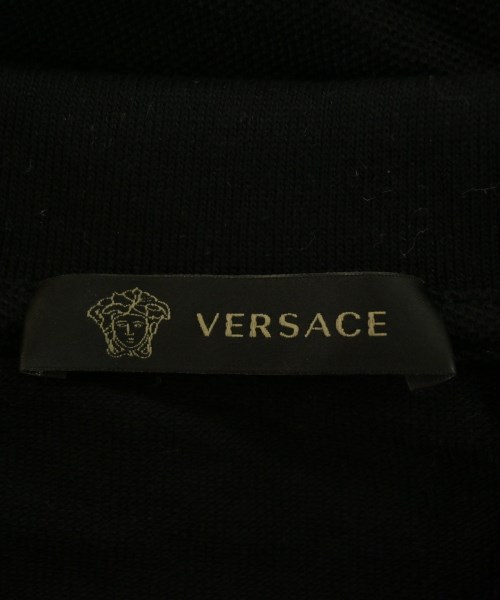 VERSACE（ヴェルサーチ）ポロシャツ 黒 サイズ:S メンズ/2200717111183
