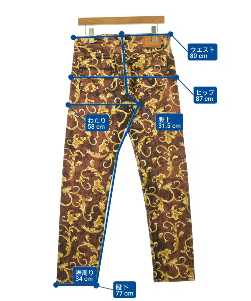 VERSACE（ヴェルサーチ）デニムパンツ 茶 サイズ:30(M位) メンズ/2200717111190