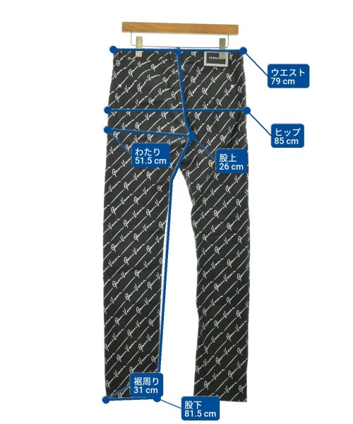 VERSACE（ヴェルサーチ）デニムパンツ 黒 サイズ:30(M位) メンズ/2200717111206
