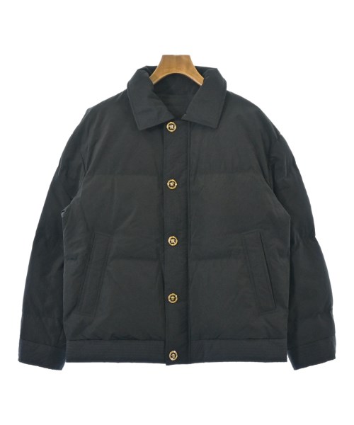 VERSACE(ヴェルサーチ)ダウンジャケット/ダウンベスト 黒 サイズ:52(XXL位)/2200651860024