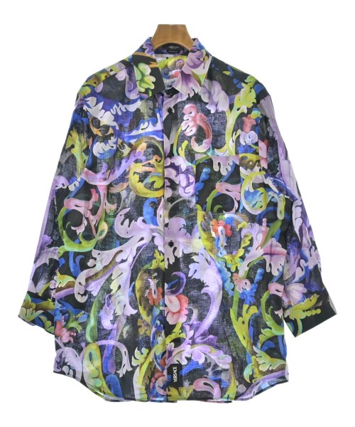 VERSACE(ヴェルサーチ)カジュアルシャツ 紫 サイズ:42(XXL位)/2200651951180