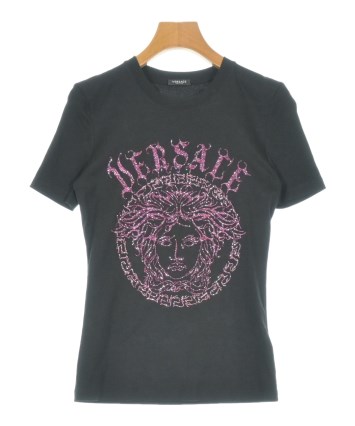 VERSACE（ヴェルサーチ）Tシャツ・カットソー 黒 サイズ:38(S位