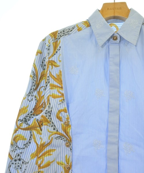 VERSACE（ヴェルサーチ）カジュアルシャツ 青 サイズ:38(S位) レディース/2200663885022