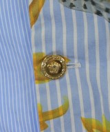 VERSACE（ヴェルサーチ）カジュアルシャツ 青 サイズ:38(S位) レディース/2200663885022