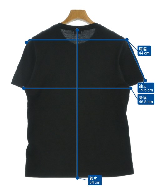 VERSACE（ヴェルサーチ）Tシャツ・カットソー 黒 サイズ:XS メンズ/2200667702028