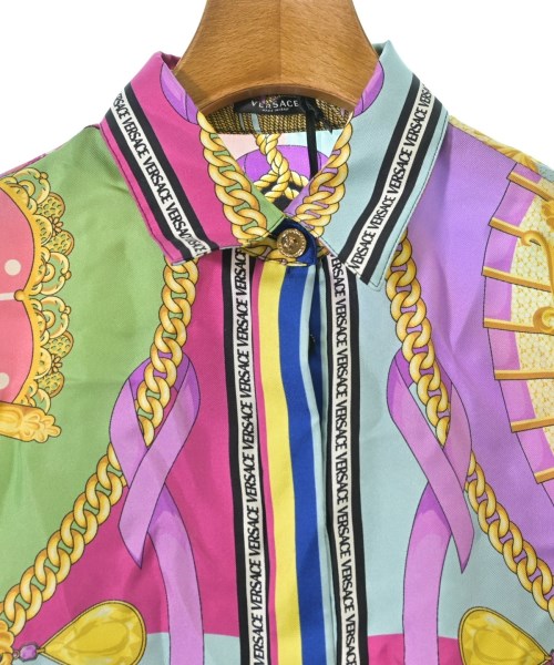 VERSACE（ヴェルサーチ）カジュアルシャツ 緑 サイズ:36(XS位) レディース/2200670817023