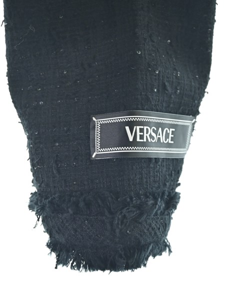 VERSACE（ヴェルサーチ）ノーカラージャケット 黒 サイズ:38(S位) レディース/2200729418126
