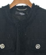 VERSACE（ヴェルサーチ）ノーカラージャケット 黒 サイズ:38(S位) レディース/2200729418126