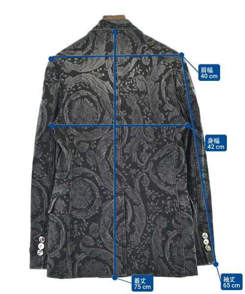 VERSACE（ヴェルサーチ）ジャケット 黒 サイズ:38(S位) レディース/2200719359019