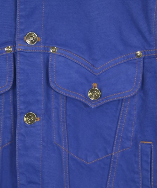 VERSACE（ヴェルサーチ）デニムジャケット 青 サイズ:40(M位) レディース/2200724129089