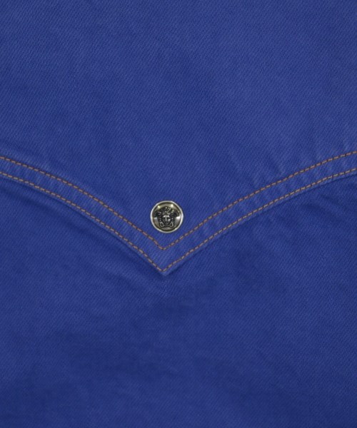 VERSACE（ヴェルサーチ）デニムジャケット 青 サイズ:40(M位) レディース/2200724129089