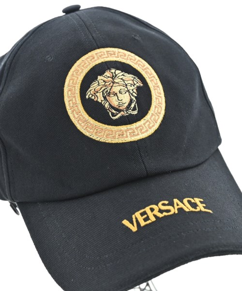 VERSACE（ヴェルサーチ）キャップ 黒 サイズ:59cm メンズ/2200728837041