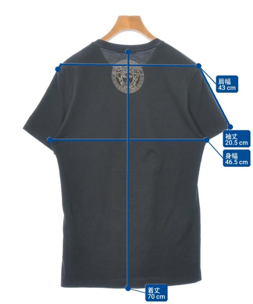 VERSACE（ヴェルサーチ）Tシャツ・カットソー 黒 サイズ:S メンズ/2200685162033
