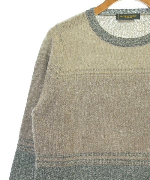 HUNTING WORLD（ハンティングワールド）ニット・セーター 茶 サイズ:46(M位) メンズ/2200665417177