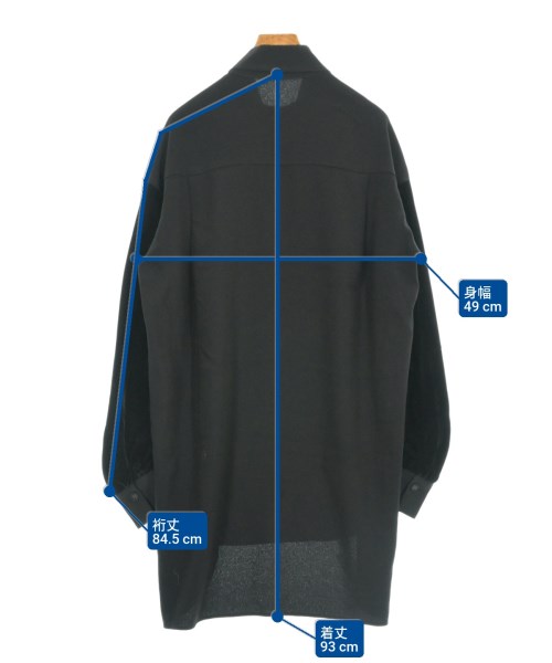 HIROKO KOSHINO（ヒロコ　コシノ）カジュアルシャツ 黒 サイズ:38(S位) レディース/2200623683118