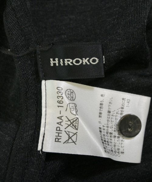 HIROKO KOSHINO（ヒロコ　コシノ）Tシャツ・カットソー 黒 サイズ:40(M位) レディース/2200623683125