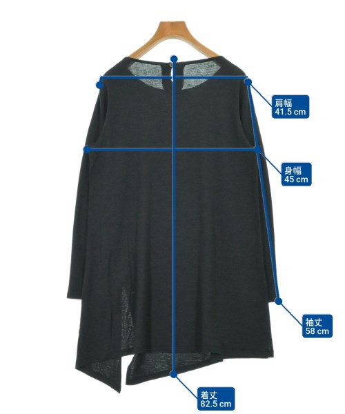 HIROKO KOSHINO（ヒロコ　コシノ）Tシャツ・カットソー 黒 サイズ:40(M位) レディース/2200623683125