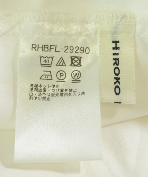 HIROKO KOSHINO（ヒロコ　コシノ）カジュアルシャツ 白 サイズ:38(S位) レディース/2200623683194