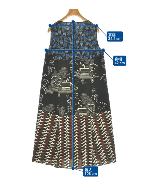 HIROKO KOSHINO（ヒロコ　コシノ）ワンピース 黒 サイズ:38(S位) レディース/2200623683217