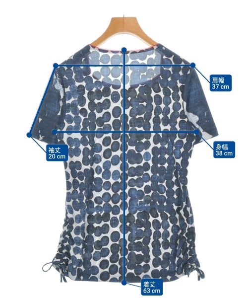 HIROKO KOSHINO（ヒロコ　コシノ）Tシャツ・カットソー 青 サイズ:38(S位) レディース/2200640294106