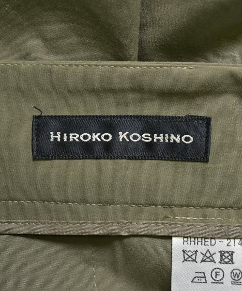 HIROKO KOSHINO（ヒロコ　コシノ）ロング・マキシ丈スカート カーキ サイズ:38(S位) レディース/2200640294175