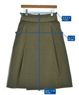 HIROKO KOSHINO（ヒロコ　コシノ）ロング・マキシ丈スカート カーキ サイズ:38(S位) レディース/2200640294175