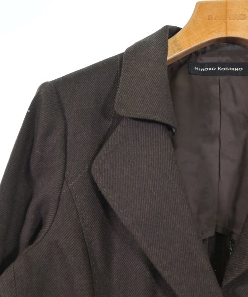 HIROKO KOSHINO（ヒロコ　コシノ）カジュアルジャケット 茶 サイズ:38(S位) レディース/2200628416025