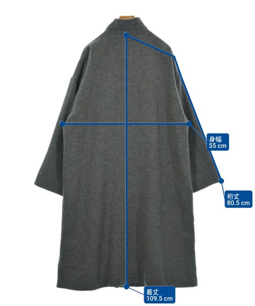 HIROKO KOSHINO（ヒロコ　コシノ）コート グレー サイズ:40(M位) レディース/2200629174016