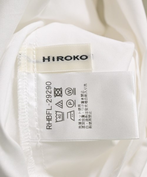 HIROKO KOSHINO（ヒロコ　コシノ）カジュアルシャツ 白 サイズ:38(S位) レディース/2200609865217