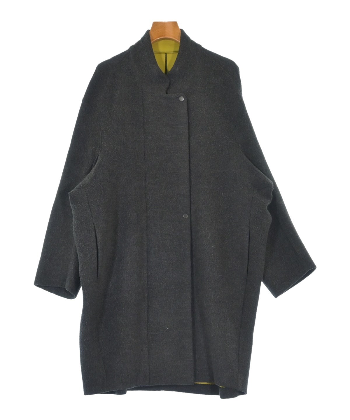 HIROKO KOSHINO コート 38 グレー シルバー