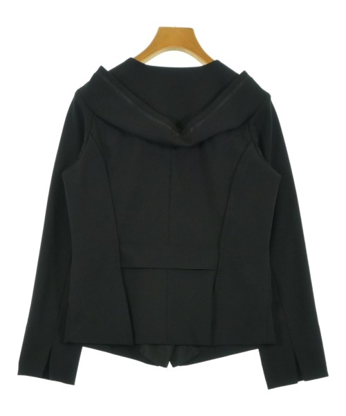 HIROKO KOSHINO（ヒロコ　コシノ）ノーカラージャケット 黒 サイズ:38(S位) レディース/2200612119086
