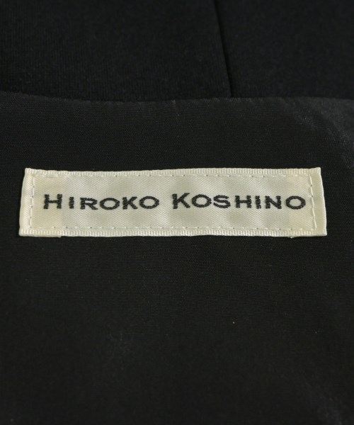 HIROKO KOSHINO（ヒロコ　コシノ）ノーカラージャケット 黒 サイズ:38(S位) レディース/2200612119086