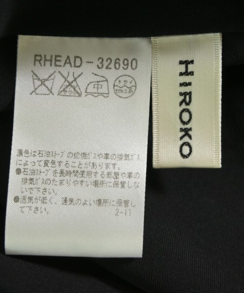 HIROKO KOSHINO（ヒロコ　コシノ）ワンピース 黒 サイズ:38(S位) レディース/2200612119123