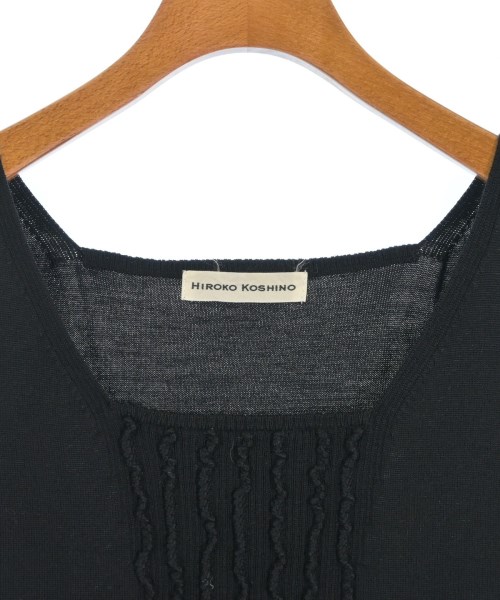 HIROKO KOSHINO（ヒロコ　コシノ）ベスト/ノースリーブ 黒 サイズ:38(S位) レディース/2200612119284