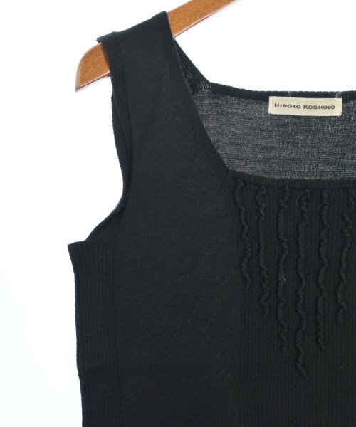 HIROKO KOSHINO（ヒロコ　コシノ）ベスト/ノースリーブ 黒 サイズ:38(S位) レディース/2200612119284