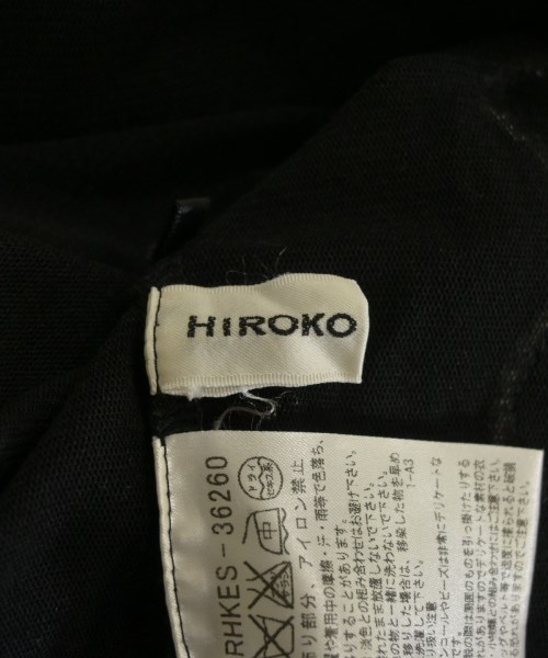 HIROKO KOSHINO（ヒロコ　コシノ）Tシャツ・カットソー 黒 サイズ:-(XS位) レディース/2200612119307