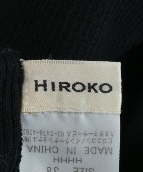 HIROKO KOSHINO（ヒロコ　コシノ）ベスト/ノースリーブ 黒 サイズ:38(S位) レディース/2200612119338