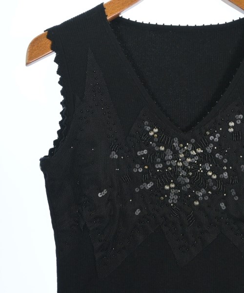 HIROKO KOSHINO（ヒロコ　コシノ）ベスト/ノースリーブ 黒 サイズ:38(S位) レディース/2200612119338