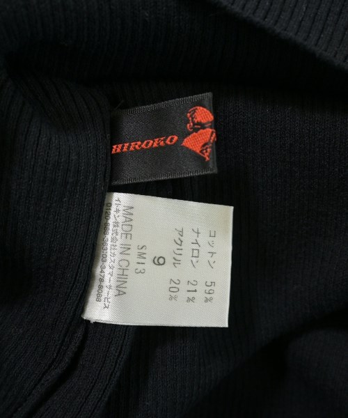 HIROKO KOSHINO（ヒロコ　コシノ）ニット・セーター 黒 サイズ:9(M位) レディース/2200612119536