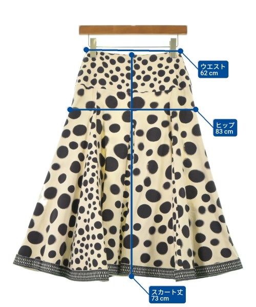 HIROKO KOSHINO（ヒロコ　コシノ）ロング・マキシ丈スカート 白 サイズ:38(S位) レディース/2200612119581