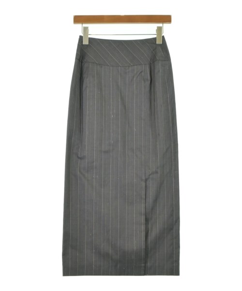 HIROKO KOSHINO（ヒロコ　コシノ）ロング・マキシ丈スカート グレー サイズ:9(M位) レディース/2200612119628