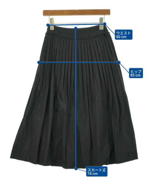 HIROKO KOSHINO（ヒロコ　コシノ）ロング・マキシ丈スカート 黒 サイズ:38(S位) レディース/2200612119642