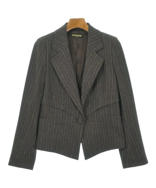 HIROKO KOSHINO(ヒロコ　コシノ)ジャケット 茶 サイズ:38(S位)/2200669012026