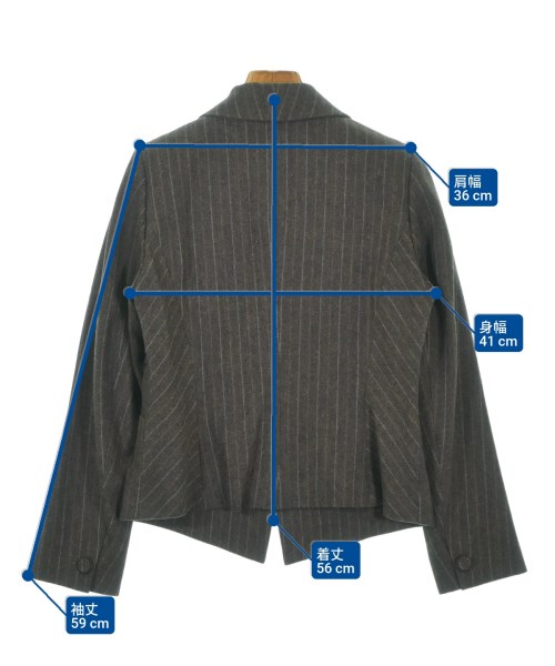 HIROKO KOSHINO（ヒロコ　コシノ）ジャケット 茶 サイズ:38(S位) レディース/2200669012026